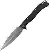 Daggerr Knives Vendetta Framelock Black VDBKST by Daggerr Knives