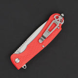 Daggerr Knives Wocket Linerlock Orange WKFRNRNGSW - 3.5 Inch Drop Point Blade 8Cr14MoV Stonewash Orange FRN Handle by Daggerr Knives