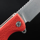 Daggerr Knives Wocket Linerlock Orange WKFRNRNGSW - 3.5 Inch Drop Point Blade 8Cr14MoV Stonewash Orange FRN Handle by Daggerr Knives