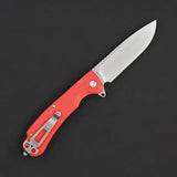 Daggerr Knives Wocket Linerlock Orange WKFRNRNGSW - 3.5 Inch Drop Point Blade 8Cr14MoV Stonewash Orange FRN Handle by Daggerr Knives