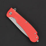 Daggerr Knives Wocket Linerlock Orange WKFRNRNGSW - 3.5 Inch Drop Point Blade 8Cr14MoV Stonewash Orange FRN Handle by Daggerr Knives
