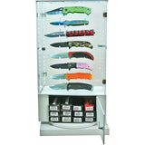 DI-1013 Miscellaneous Display Case with LED Lights - Rotating Knife Display with Under Storage by Miscellaneous