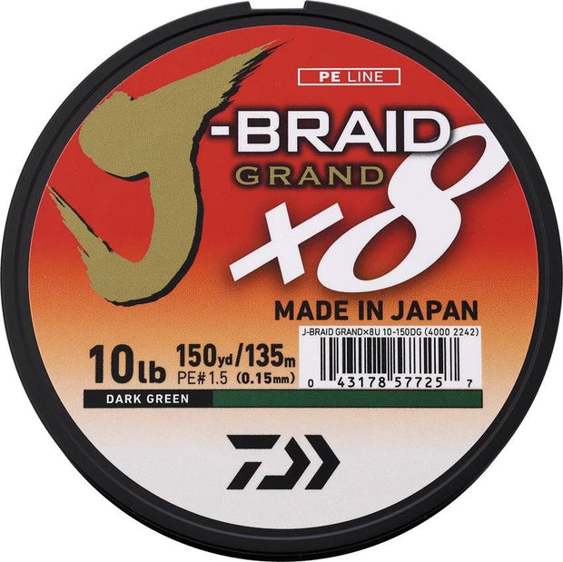 Daiwa J-Braid Grand Line 10/150 DG JBGD8U10-150DG by Daiwa