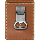 Dakota Money Clip Wallet 91329 - Leather Multi-Pocket Card Wallet With Bottle Opener And Built-In Tools by Dakota