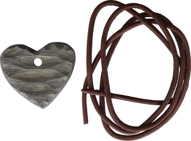 Damascus Damascus Heart Pendant DM021 WE-5-021 by Damascus