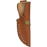 Buck Knives Damascus Spike Knife DM1026 - 8 Inch Damascus Blade With Stag Tip Handle And Brass Guard by Damascus