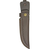 Damascus El Dorado Skinner DM1043 - Upswept Blade With Genuine Stag Handle And Brass Guard And Pommel by Damascus