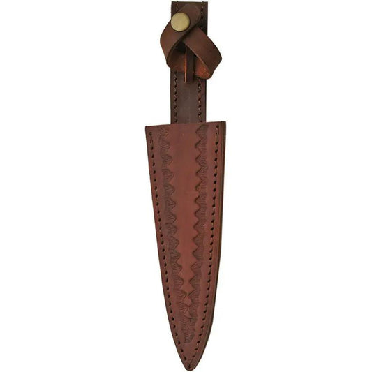 Heritage Forge Damascus Sgian Dubh DM-1076 - 12 5 8 Inch Dagger Style Blade With Rosewood Handle by Damascus