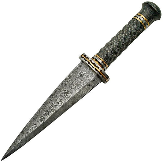 Damascus Dirk Pakkawood Handle DM-1113 by Damascus