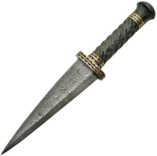 Damascus Dirk Pakkawood Handle DM-1113 by Damascus