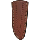 Damascus Twisted Wood Hunter DM-1218 - Full Tang 3.5 Inch Damascus Blade With Lanyard Hole And Leather Sheath by Damascus