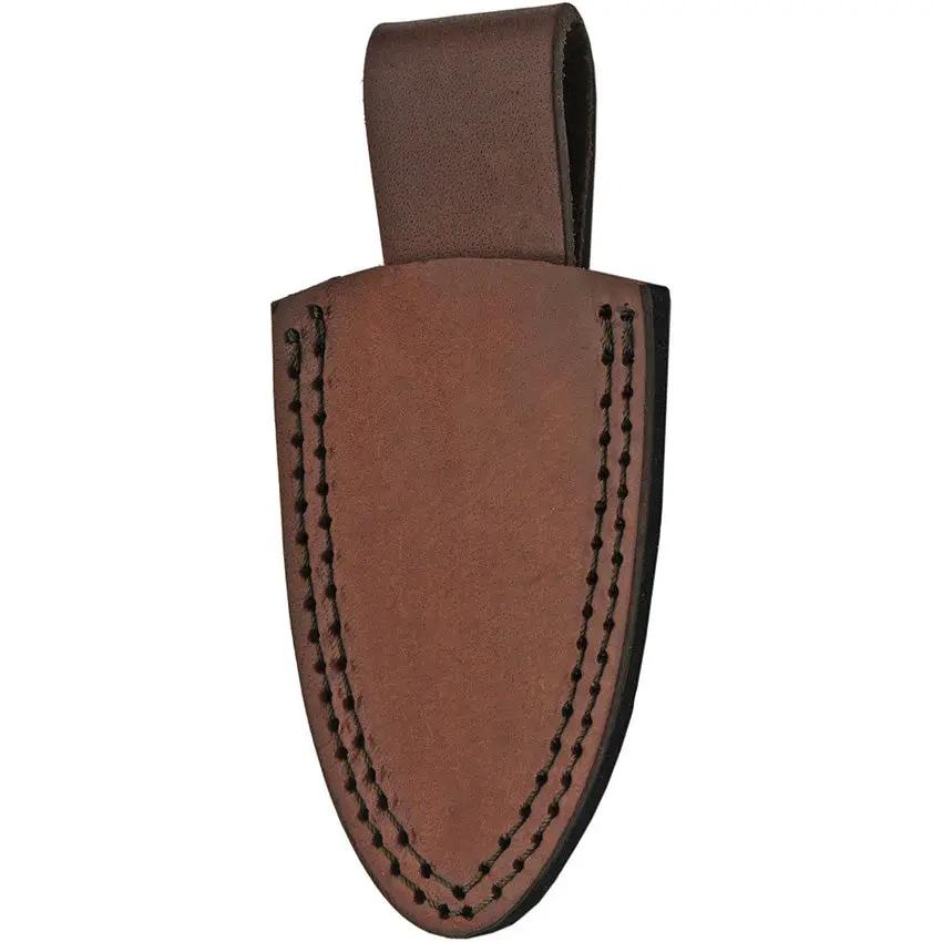 Damascus Skinner Stag DM-1229 - Full Tang 2.75 Inch Damascus Blade, Jigged Wood and Red Pakkawood Handle by Damascus