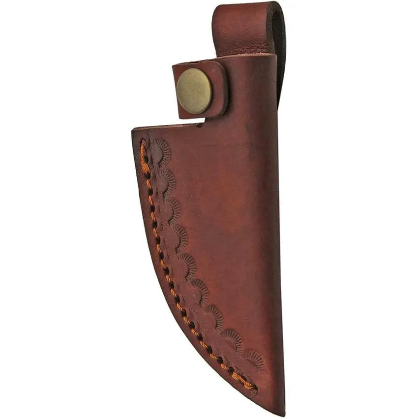 Damascus Hunter Turquoise DM-1233BK - 3 Inch Damascus Blade, Full Tang, Lanyard Hole, Leather Belt Sheath by Damascus