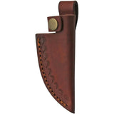 Damascus Hunter Turquoise DM-1233BK - 3 Inch Damascus Blade, Full Tang, Lanyard Hole, Leather Belt Sheath by Damascus