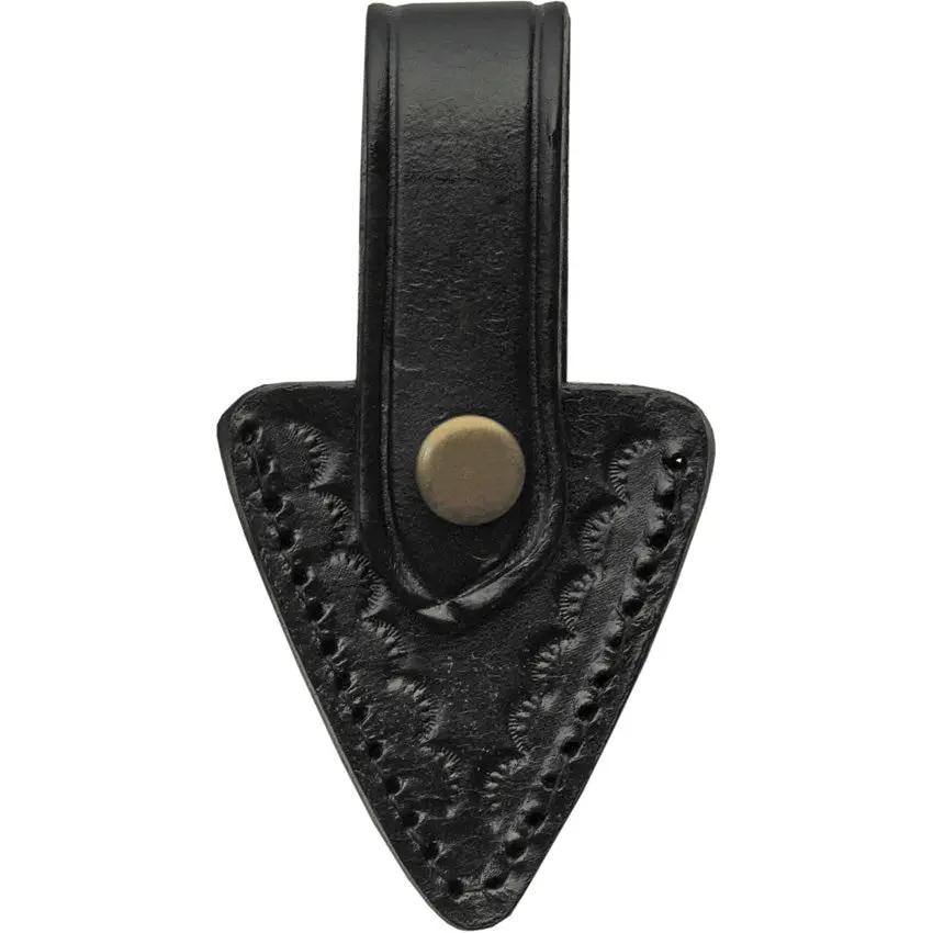 Damascus Black Widow Push Dagger DM-1248 - Double Edge Blade, Horn Handle, Full Tang, Leather Sheath by Damascus