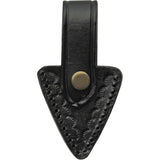 Damascus Black Widow Push Dagger DM-1248 - Double Edge Blade, Horn Handle, Full Tang, Leather Sheath by Damascus