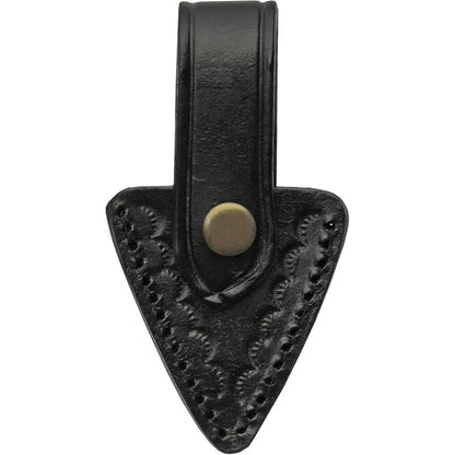 Damascus Black Widow Push Dagger DM-1248 - Double Edge Blade, Horn Handle, Full Tang, Leather Sheath by Damascus