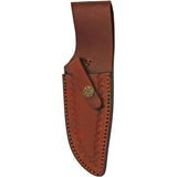 Damascus Forge Burnt Hunter DM-1254 - 9 Inch Damascus Blade With Burnt Bone Handle And Brass Guard by Damascus