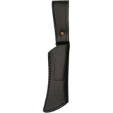 Black Marble Damascus Hook Hunter - 7 Inch Full Tang Curved Blade With Black White Resin Handle by Damascus