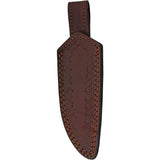 Damascus Exotic Hunter Green Knife DM1290GN Full Tang Damascus Steel Blade Green Wood Handle Belt Sheath Included by Damascus