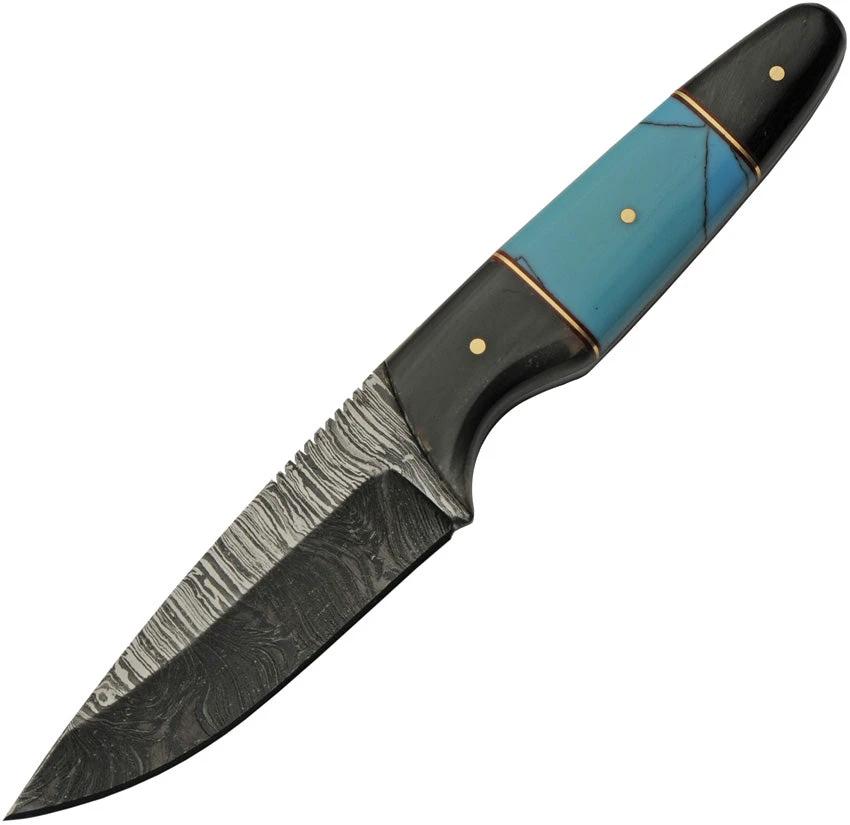 Damascus Fixed Blade Buffalo/Turq DM-1293TR by Damascus