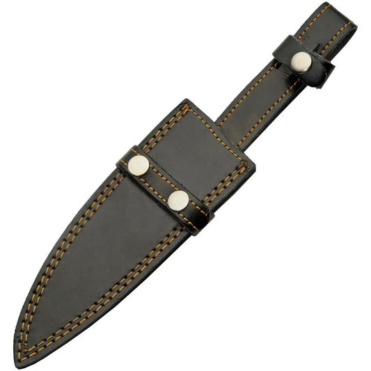 Damascus Hunter Horn Resin Knife DM-1305 - Full Tang Damascus Blade With Horn And Resin Handle by Damascus