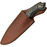 Damascus Charcoal Hunter DM-1307 - 4.5 Inch Damascus Blade Full Tang Knife With Micarta Handle by Damascus