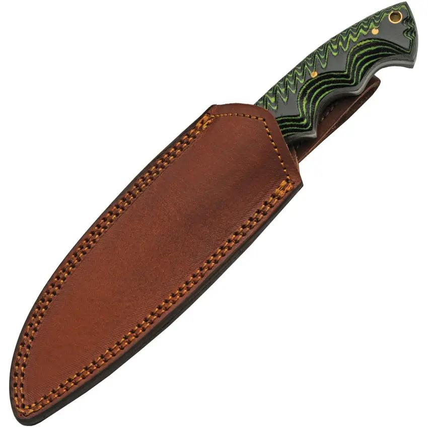 Damascus Tree Ridge Hunter DM-1309 - Full Tang Damascus Blade With Micarta Handle And Lanyard Hole by Damascus