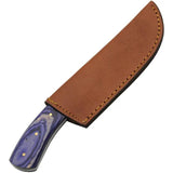 Damascus Opal Blue Hunter DM-1312 - Full Tang Damascus Blade With Blue Pakkawood Handle by Damascus