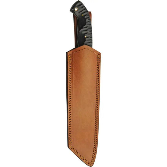 Damascus Slate Hunter Machete - 7.75 Inch Full Tang Damascus Blade With Micarta Handle by Damascus