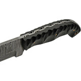 Damascus Great Slate Machete DM-1323 - 9-Inch Damascus Steel Tanto Blade With Full Tang And Black Micarta Handle by Damascus