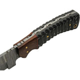Damascus Snake Belly Hunter DM-1325 - Upswept Skinner Blade With Full Tang And Pakkawood Handle by Damascus