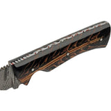 Damascus Great Pine Hunter DM-1327 - Full Tang Damascus Clip Point Blade With Acrylic Pine Cone Handle by Damascus