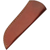 Damascus Forge Drop Point Hunter DM-1343 - Full Tang Damascus Blade With Brown Wood Handle by Damascus