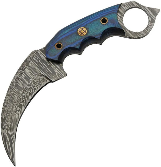 Damascus Talon Karambit Blue DM-1344BL by Damascus