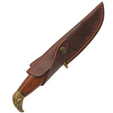 Damascus Forge Eagle Head Hunter DM-1347 - Damascus Steel Blade With Brass Guard And Eagle Head Pommel by Damascus
