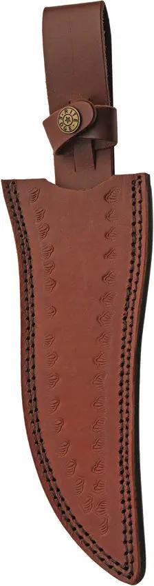 Desert Edge Knives Damascus Mojave Hunter DM 1350 Full Tang 7.5 Inch Damascus Blade With Carved Wood And Bone Handle by Damascus