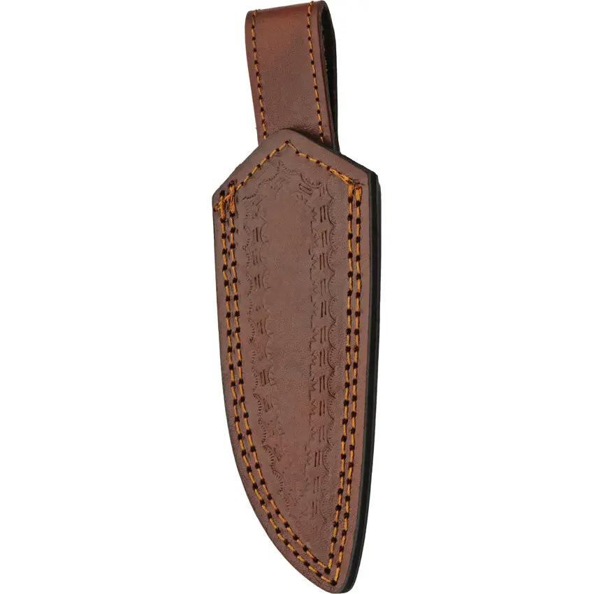 Damascus Turquoise Bone Hunter DM-1359 - Full Tang 8 Inch Damascus Blade With White Bone Handle by Damascus