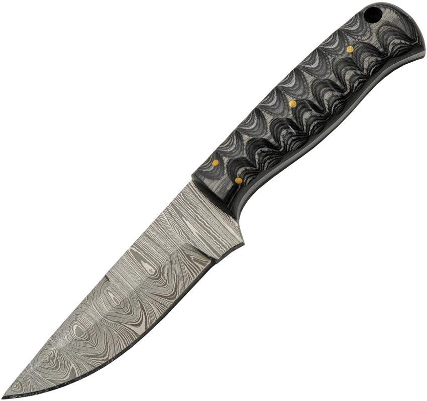 Damascus Grooved Fixed Blade DM-1360 by Damascus