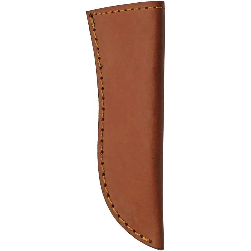 Damascus Rodeo Hunter Wood DM1365 - Damascus Steel Blade Full Tang Brown Wood Handle Leather Sheath by Damascus