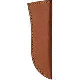 Damascus Rodeo Hunter Red DM-1366 - Full Tang Damascus Blade With Brass Spacers And Leather Sheath by Damascus