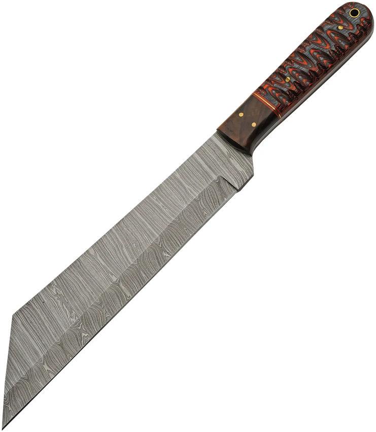 Damascus Seax Fixed Blade Red DM-1368RD by Damascus