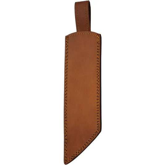 Damascus Seax Fixed Blade Red DM-1368RD - 8.75-Inch Damascus Steel Blade, Full Tang, Leather Sheath by Damascus