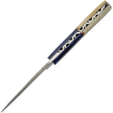 Damascus Skinner Camel Bone DM-1370BL Knife - Full Tang Damascus Steel Blade With Camel Bone Handle by Damascus