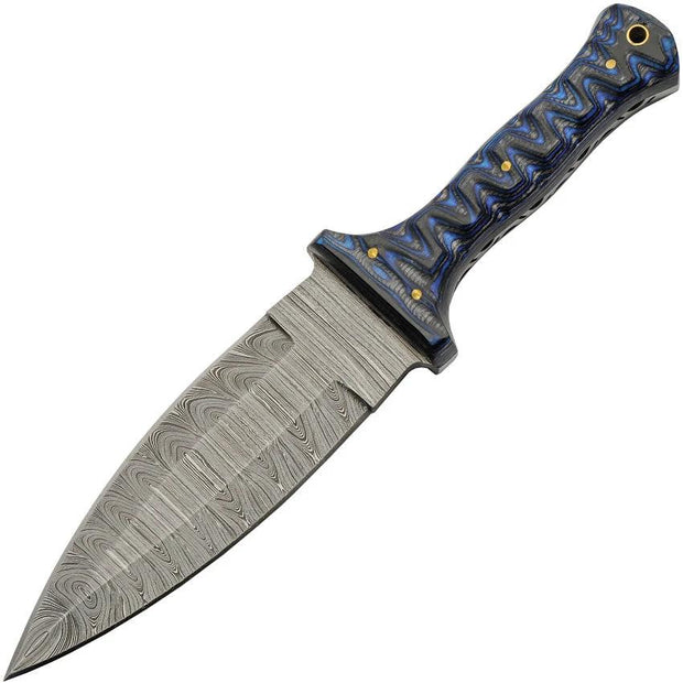 Damascus Fixed Blade Blue DM-1371BL by Damascus