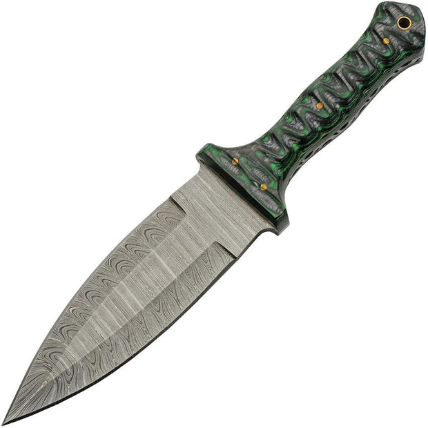 Damascus Fixed Blade Green DM-1371GN by Damascus