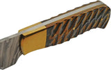 Damascus Yellowjacket Skinner DM1373 - 9 Inch Damascus Steel Skinner Blade With Full Tang And Brown Wood Handle by Damascus