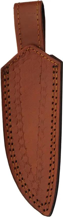 Ardent Edge Damascus Hunter Knife DM-1376OR - Green And Orange Wood Handle, Full Tang, Lanyard Hole by Damascus