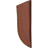 Damascus Boy's Skinner Knife - Full Tang Damascus Steel Blade Green Wood Handle Leather Sheath by Damascus