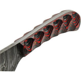 Damascus Boy's Skinner Red DM-1377RD - 6 Inch Overall, Damascus Steel Blade, Full Tang by Damascus